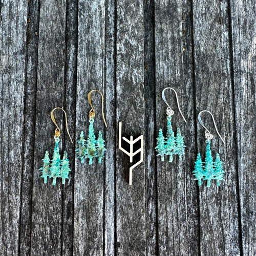 Patina Tree Earrings