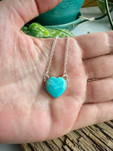 Load image into Gallery viewer, Kingman Turquoise Heart Necklace