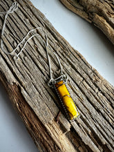 Load image into Gallery viewer, Honey Dahlia Turquoise Bar Necklace