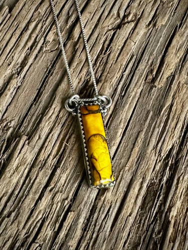 Honey Dahlia Turquoise Bar Necklace